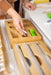 Bamboo Food Wrap Dispenser 3 Inserts - Little Label Co - Drawer organiser Drawer organisers Drawer Dividers Draw dividers Kitchen organisation, Bench-top Organisation, Food Wrap Dispenser, Kitchen Organisation, Kitchen Storage, Pantry Organisation