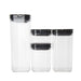Black Flip Canister Value Pack x 16 - pantry containers