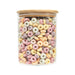 Pantry Container for food storage 2l glass jar with bamboo lid. home organisation pantry jar