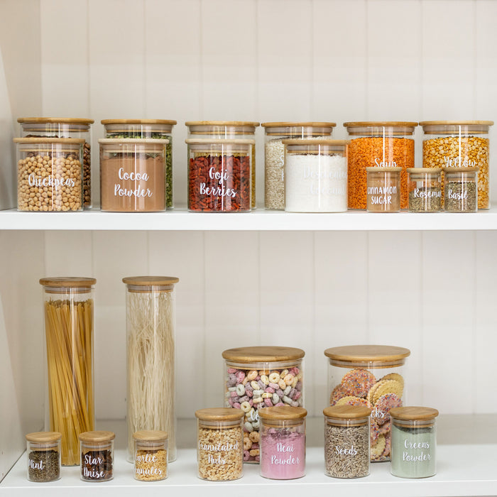 Level Up Your Kitchen Organisation with Bamboo Glass Jars