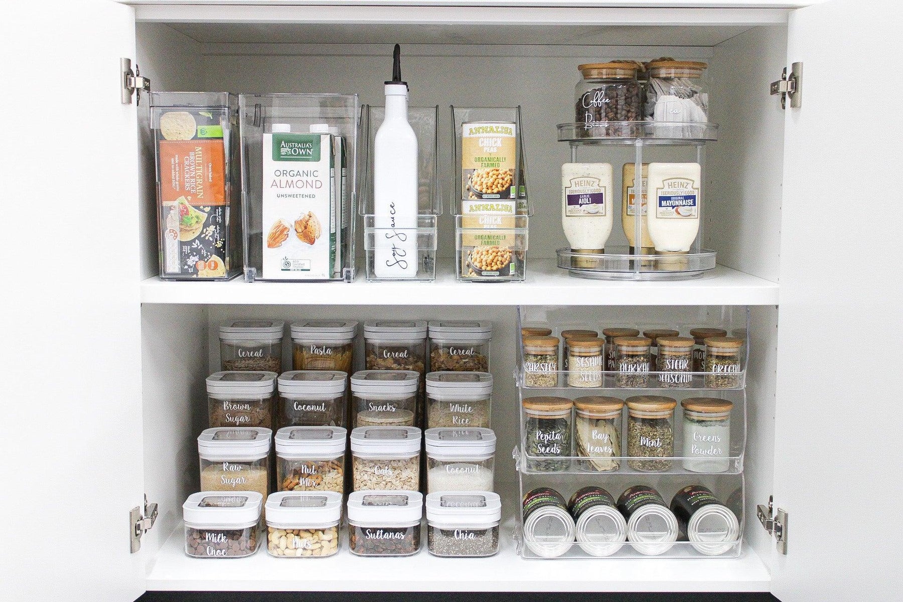 Organise Your Pantry With Lazy Susans - Little Label Co
