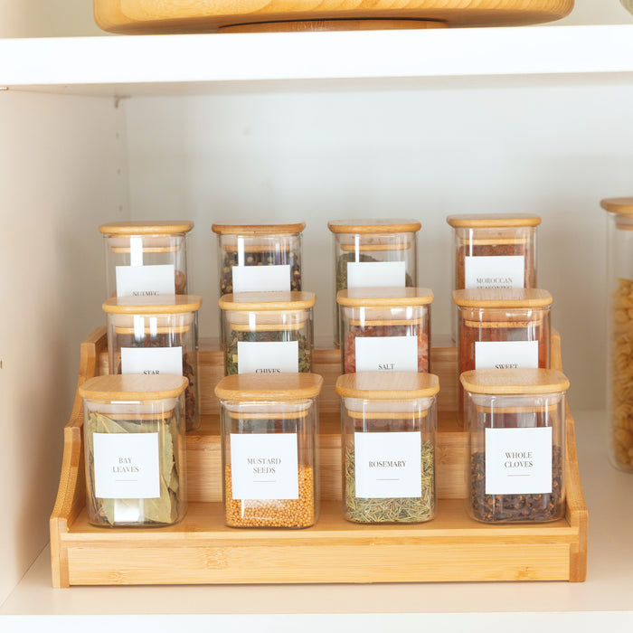 Essential Square Bamboo Pantry Pack - Little Label Co Australia - The Home of Organisation For Kitchen, Bathroom, Laundry & More