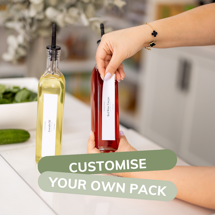 Custom Oil & Vinegar Stickers - 4 Label Pack