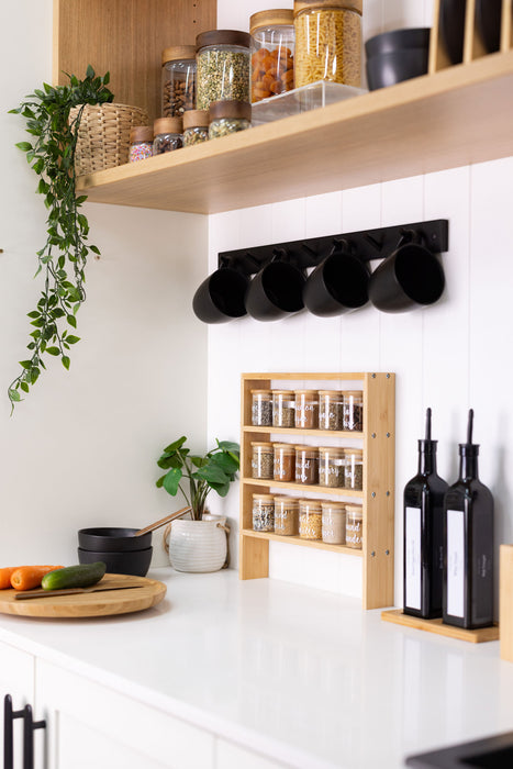 Bamboo Standing 4-Tier Shelf (for 75ml spice jars)