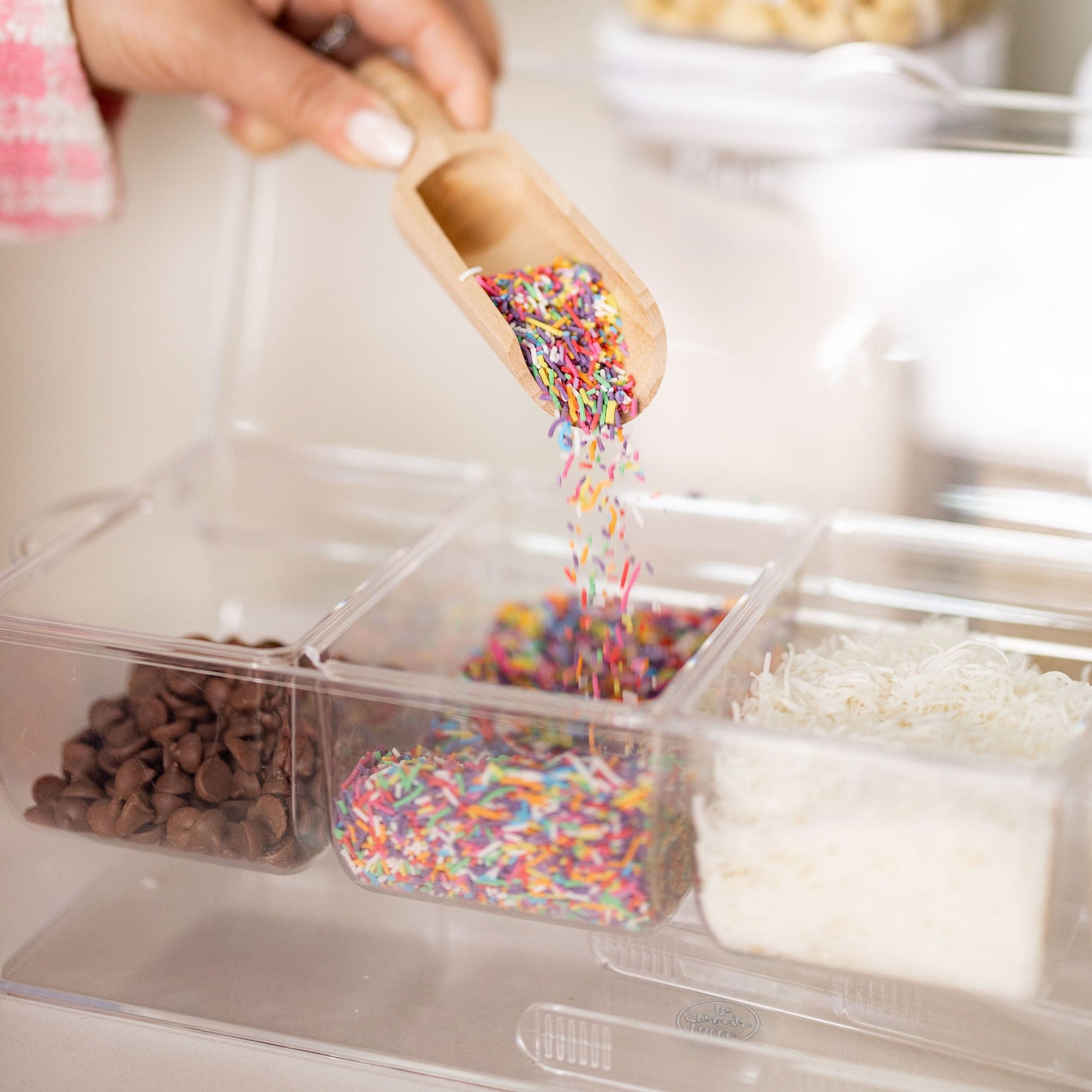 Condiment Serving Container with 4 inserts and tongs | Kitchen ...