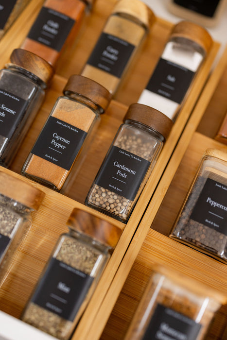 Acacia Wood Shaker Spice Jars 125ml