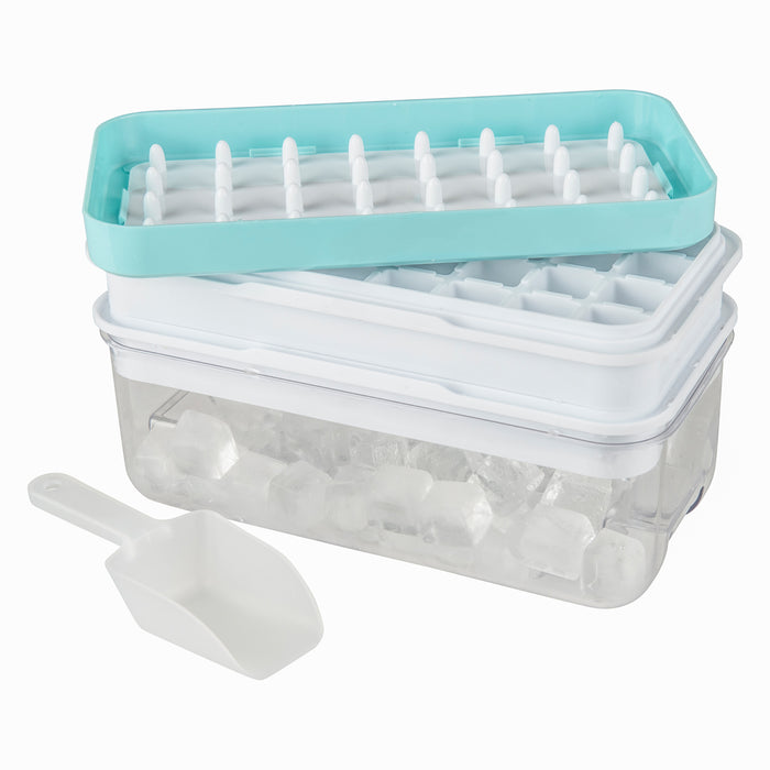 One push ice cube tray with storage box - Little Label Co