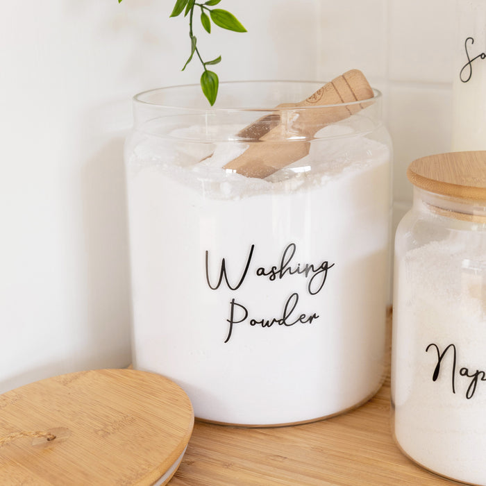 Glass Jar with Bamboo and Twine Lid - 4L