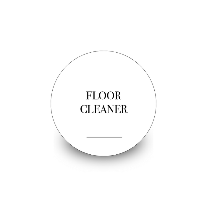 Round Laundry & Cleaning Stickers - 30 Label Pack