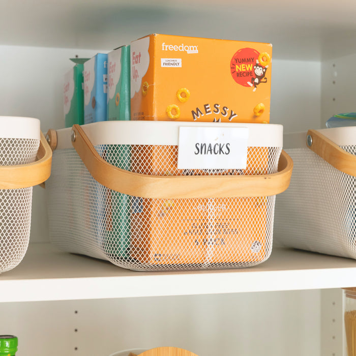 Essential Square Bamboo Pantry Pack - Little Label Co Australia - The Home of Organisation For Kitchen, Bathroom, Laundry & More