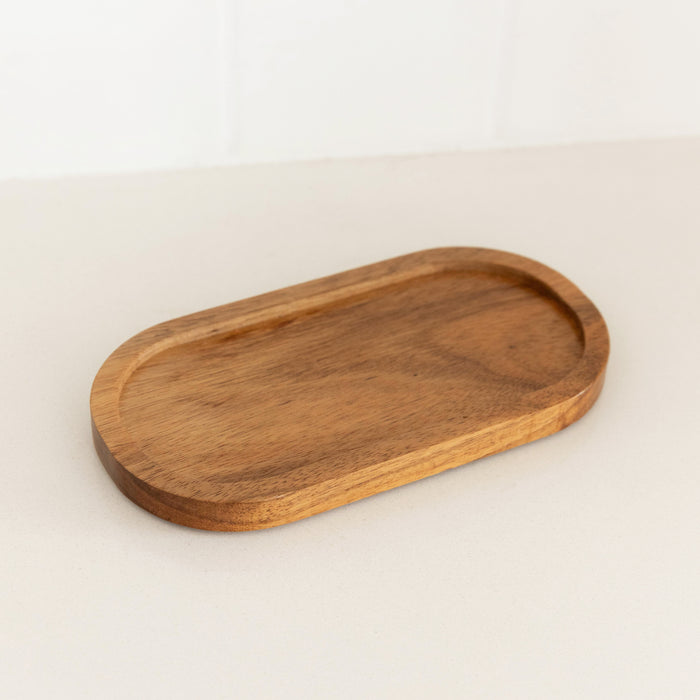 Round Acacia Tray