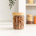 Bamboo Glass Pantry Jar - 1L - Little Label Co Australia - The Home of Organisation For Kitchen, Bathroom, Laundry & More