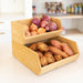 Bamboo Stackable Organiser Large - Little Label Co The Home of Organisation For Kitchen, Bathroom, Laundry & More