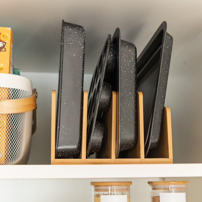 Bamboo Standing Tray & Lid Organiser