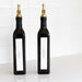 Black Oil & Vinegar Bottle with Gold Pourer - 500ml - Little Label Co The Home of Organisation For Kitchen, Bathroom, Laundry & More