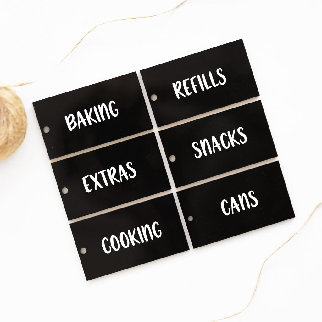 Personalised Custom Kitchen Pantry and Home Organisation Labels