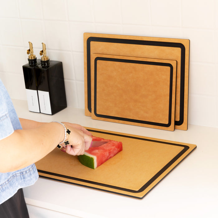 Wood Fibre Chopping Boards (3 Pack) - Little Label Co Australia - The Home of Organisation For Kitchen, Bathroom, Laundry & More