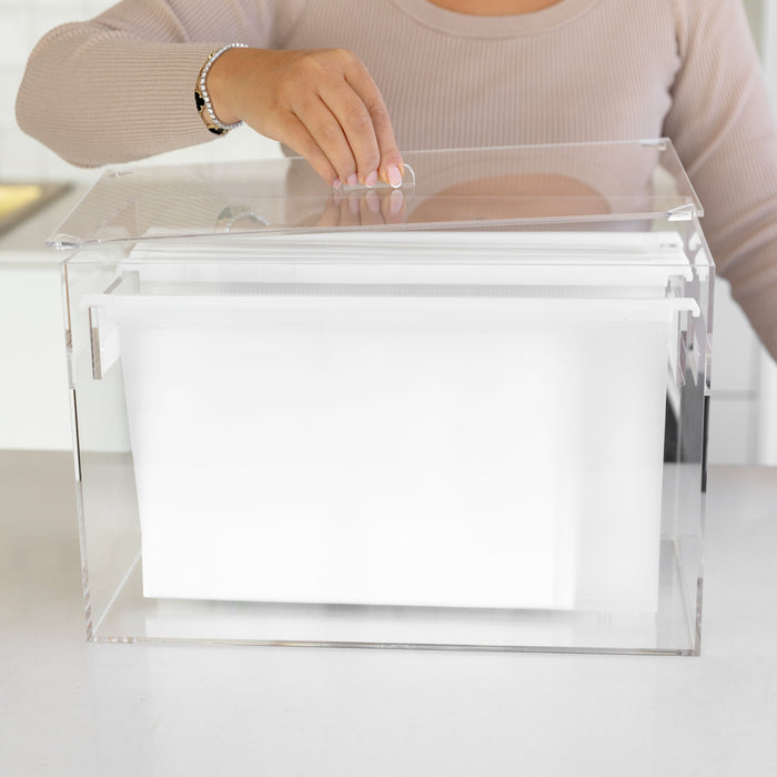 Acrylic Document Organiser © - Little Label Co The Home of Organisation For Kitchen, Bathroom, Laundry & More