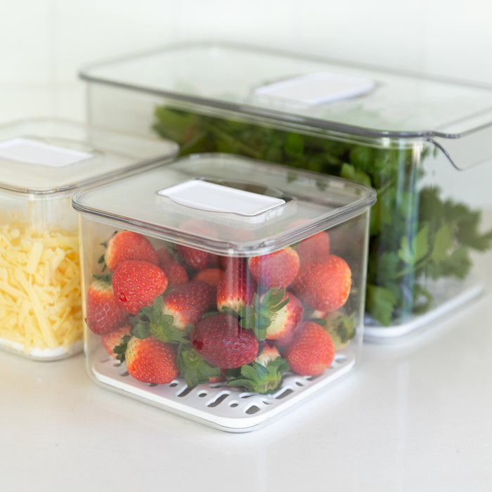 Fridge Organiser Set of 3 - Little Label Co The Home of Organisation For Kitchen, Bathroom, Laundry & More