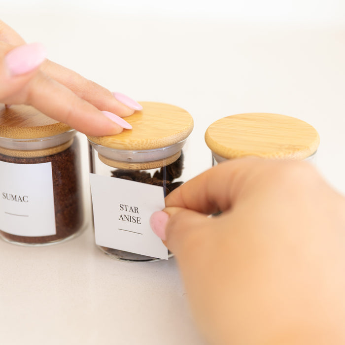 Herb & Spice Stickers Square Pack x 84 Labels