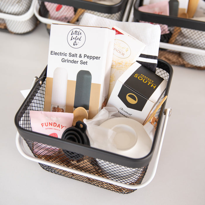 Electric Salt & Pepper Grinder Set - Little Label Co The Home of Organisation For Kitchen, Bathroom, Laundry & More