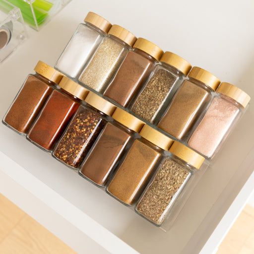 Bamboo Drawer Spice Rack Pack - Little Label Co Australia - The Home of Organisation For Kitchen, Bathroom, Laundry & More