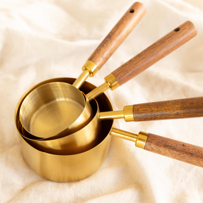 8 Piece Acacia Wood Measuring Set