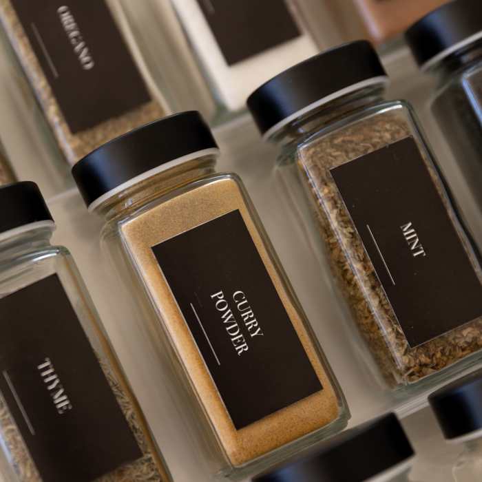 Rectangle Herb & Spice Stickers - 84 Label Pack