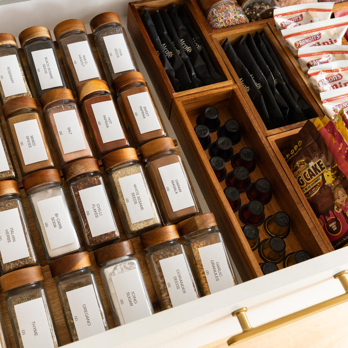 Ultimate Acacia Wood Drawer Organisation Pack
