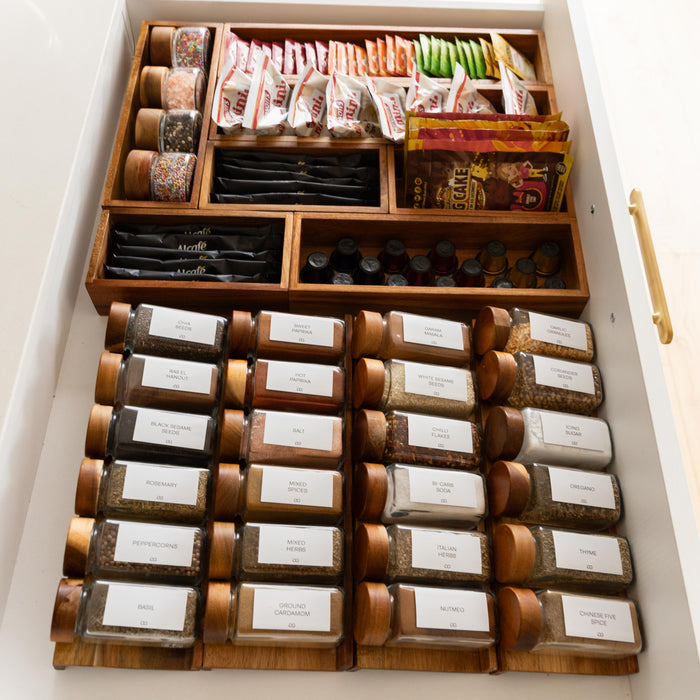 Ultimate Acacia Wood Drawer Organisation Pack
