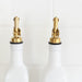 Oil & Vinegar Bottles with Gold Pourer Pack - Little Label Co The Home of Organisation For Kitchen, Bathroom, Laundry & More