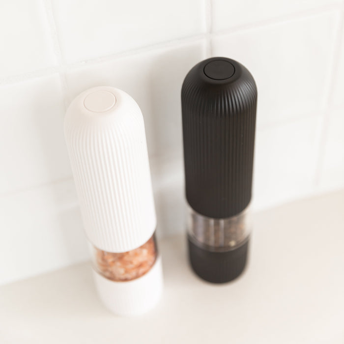 Electric Salt & Pepper Grinder Set - Little Label Co The Home of Organisation For Kitchen, Bathroom, Laundry & More