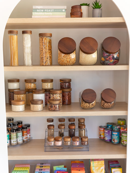 Glass Snack Jar with Acacia Lid - 4L