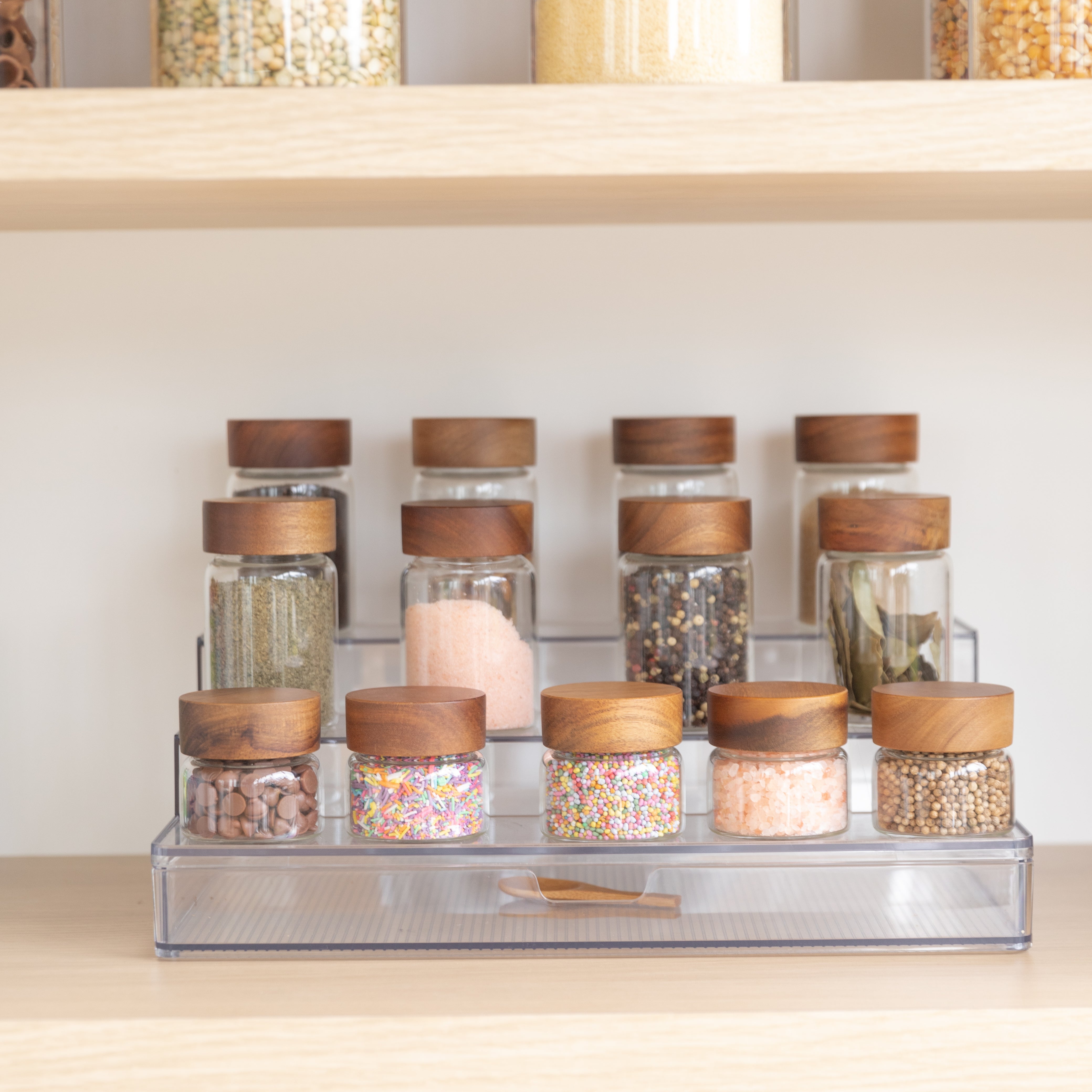 Storage Containers Spice Rack Clear Clear Herb Spice Shelf With