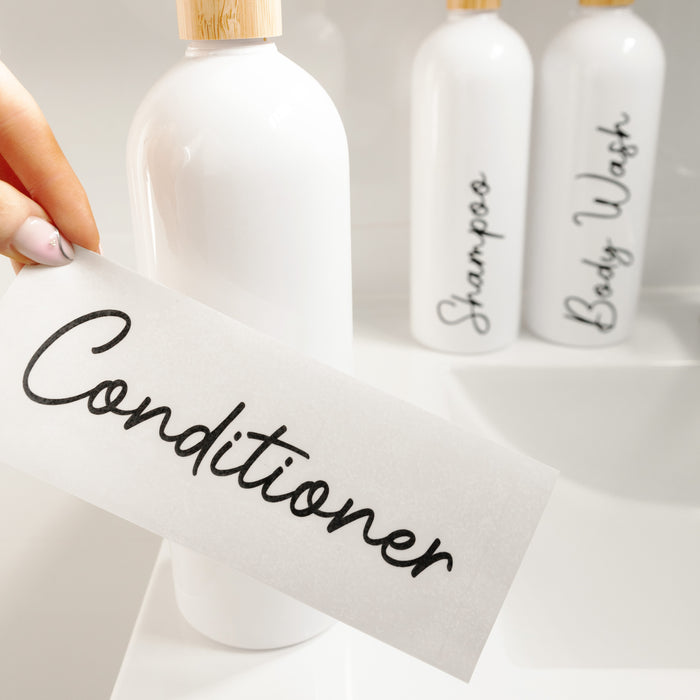 Custom Labels for 1L Bathroom Bottles - Little Label Co The Home of Organisation For Kitchen, Bathroom, Laundry & More
