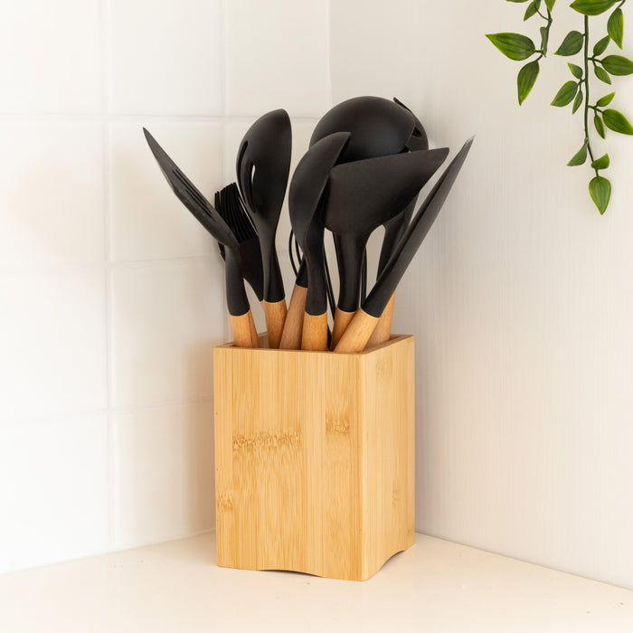 Black Silicone Utensil Set 10 Piece