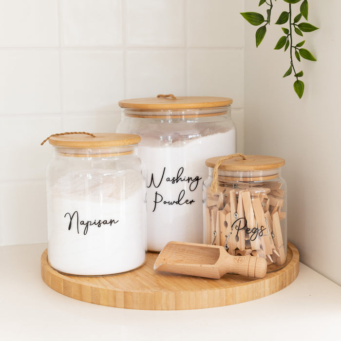 Bamboo and Glass 5 Piece Laundry Powder Pack