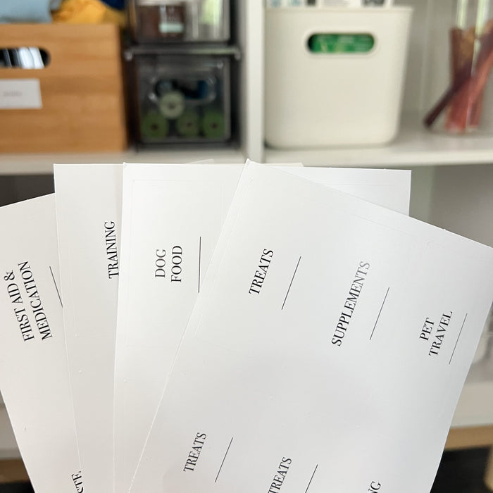 Pet Care Sticker Pack (24 Stickers) - Little Label Co Australia - The Home of Organisation For Kitchen, Bathroom, Laundry & More