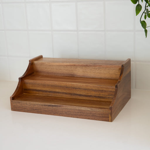 Acacia Wood Herb & Spice Shelf - Little Label Co Australia - The Home of Organisation For Kitchen, Bathroom, Laundry & More