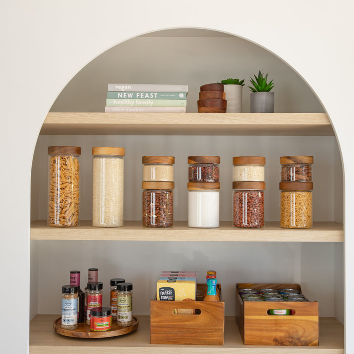 Essential Acacia Pantry Pack - Little Label Co Australia - The Home of Organisation For Kitchen, Bathroom, Laundry & More