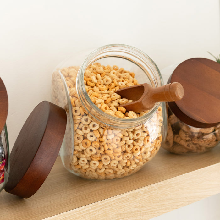 Acacia Wood Scoop - Little Label Co Australia - The Home of Organisation For Kitchen, Bathroom, Laundry & More