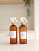 Brown Frost Bottle with White Spray - 500ml - Little Label Co The Home of Organisation For Kitchen, Bathroom, Laundry & More