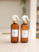 Brown Frost Bottle with White Spray - 500ml - Little Label Co The Home of Organisation For Kitchen, Bathroom, Laundry & More