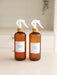 Brown Frost Bottle with White Spray - 500ml - Little Label Co The Home of Organisation For Kitchen, Bathroom, Laundry & More