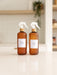 Brown Frost Bottle with White Spray - 500ml - Little Label Co The Home of Organisation For Kitchen, Bathroom, Laundry & More