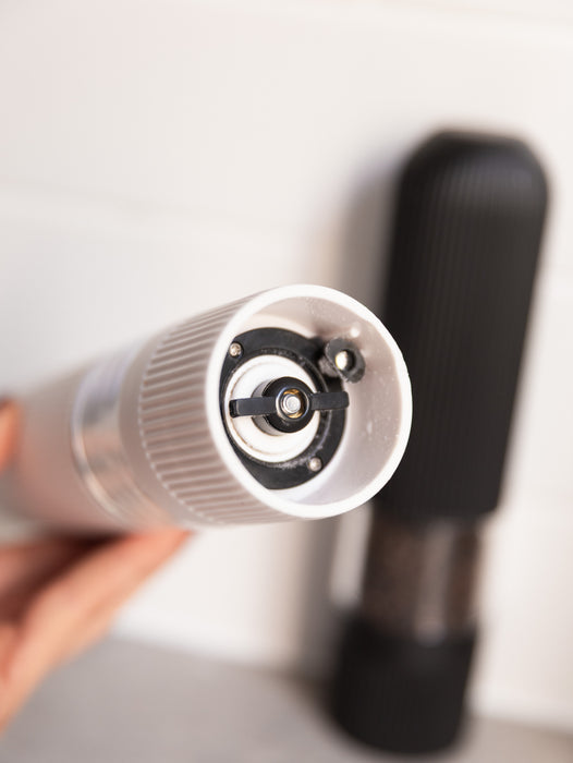 Electric Salt & Pepper Grinder & Butter Bell Set