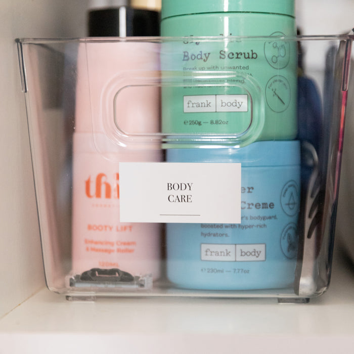 Bathroom Organisation Stickers - 36 Label Pack