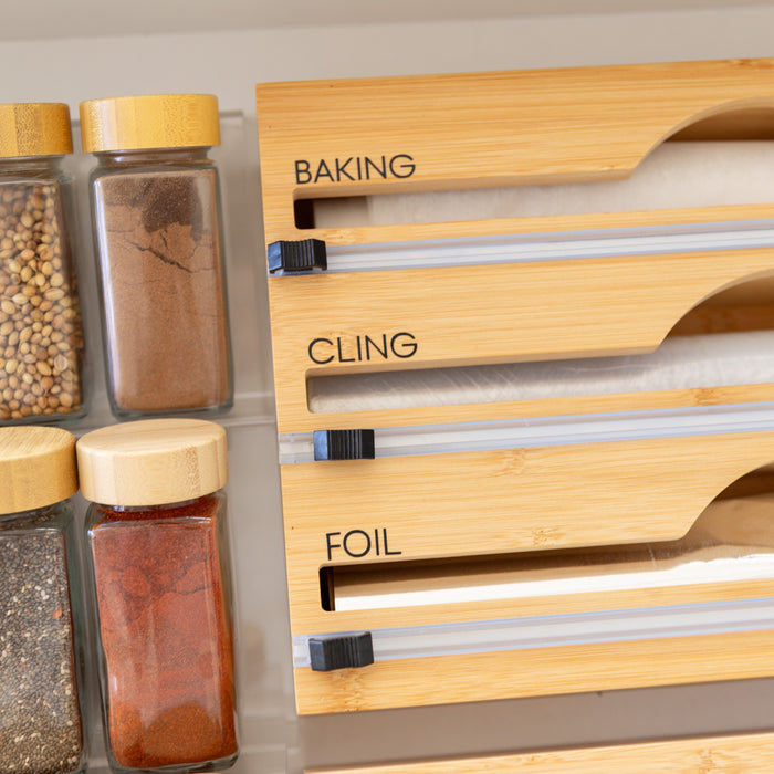 Bamboo Shaker Kitchen Drawer Organiser Pack