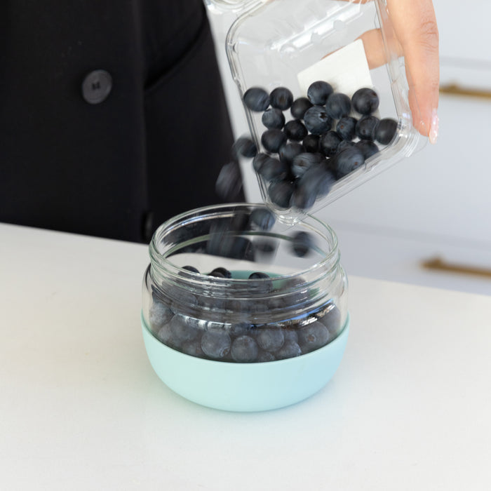 Glass Food Storage Jar - 500ml - Little Label Co Australia - The Home of Organisation For Kitchen, Bathroom, Laundry & More