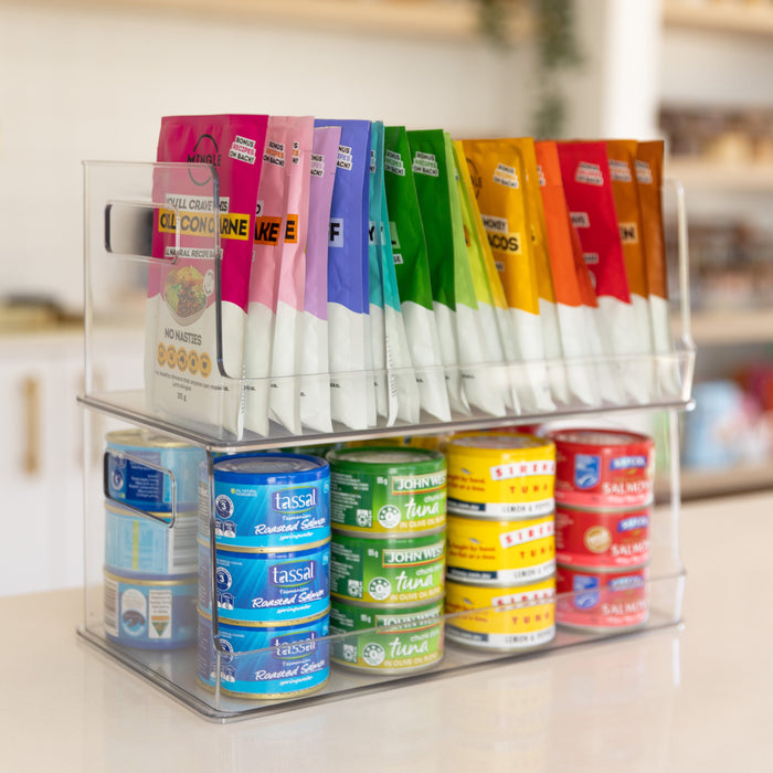 Clear Stackable Organiser Large